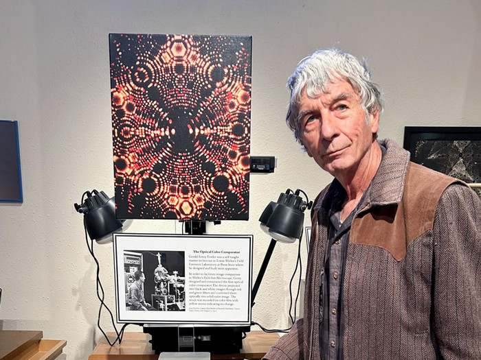 John Panitz with equipment